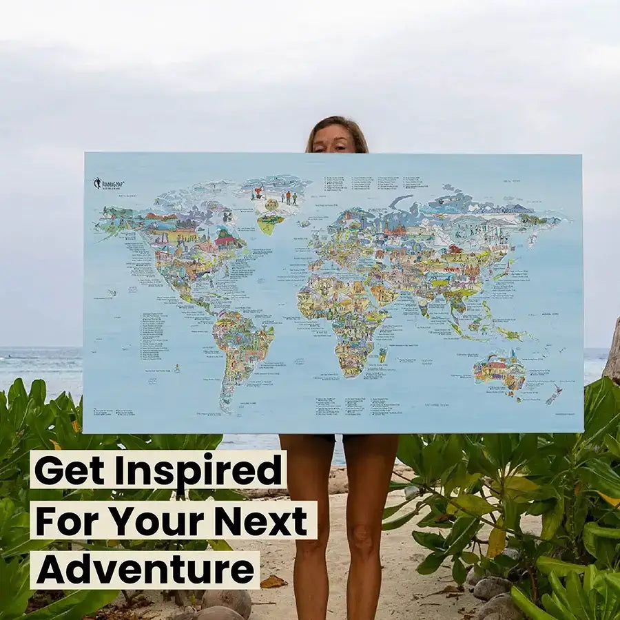The Marathon Running Map | Awesome Maps The Marathon Running Map | Awesome Maps